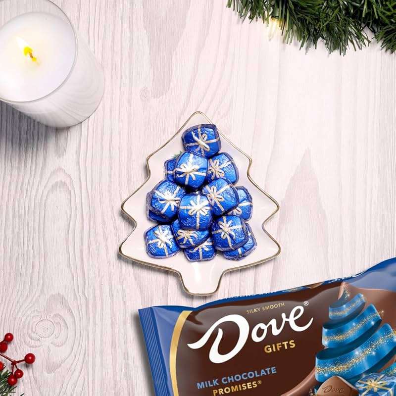 DOVE PROMISES Milk Chocolate Christmas Candy Gifts, Chocolate Candy Individually Wrapped, Stocking Stuffers, 8.87 oz Bag - Image 5