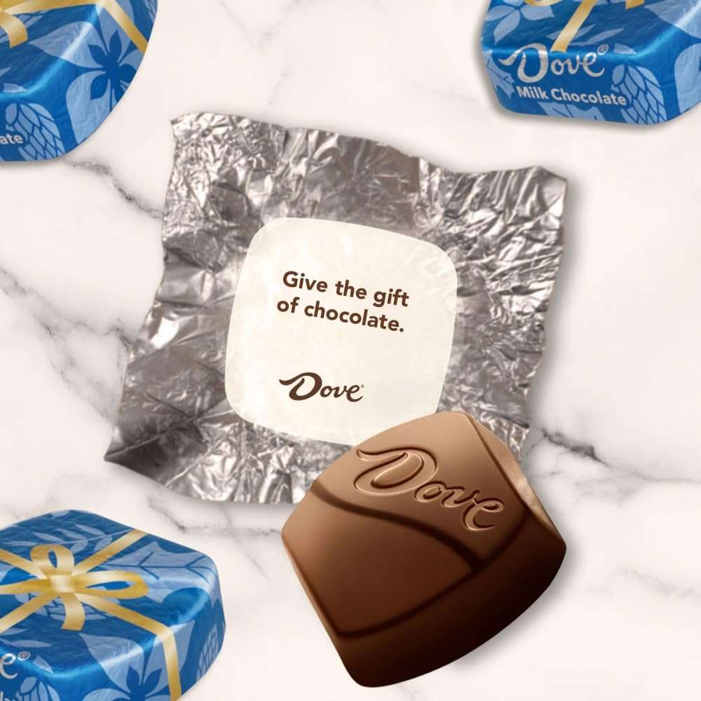 DOVE PROMISES Milk Chocolate Christmas Candy Gifts, Chocolate Candy Individually Wrapped, Stocking Stuffers, 8.87 oz Bag - Image 6