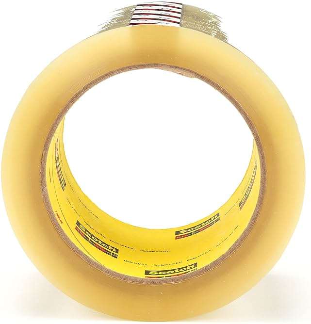 3M Scotch 72408-case 375 Box Sealing Tape, 48 mm x 914 m, Clear (Pack of 6) - Image 3