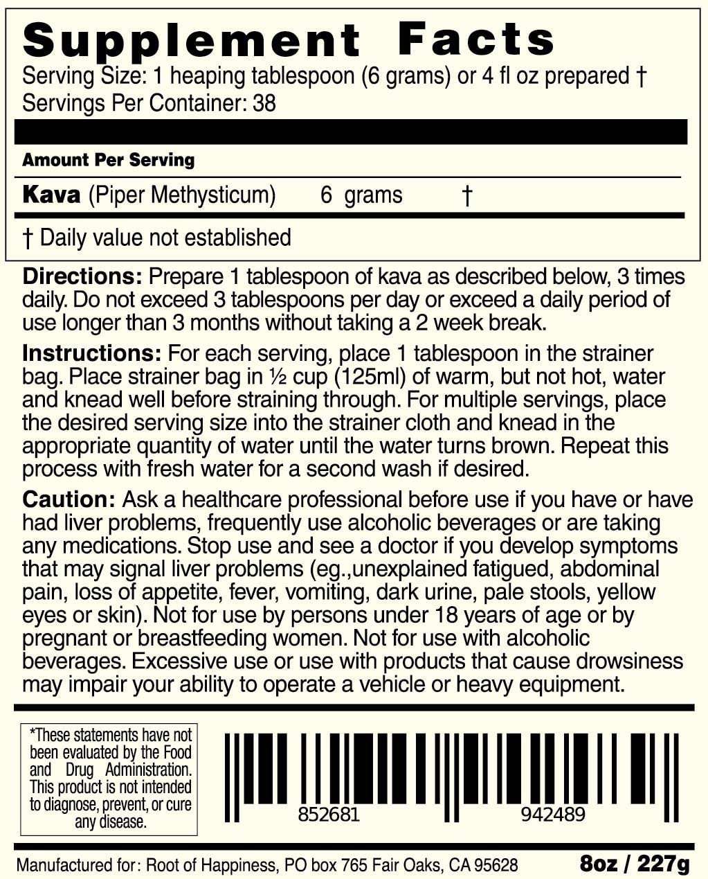Root of Happiness Fijian Kava Powder - Premium 1/2lb - Image 4