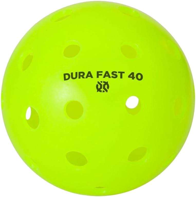 Dura Fast 40 Pickleballs | Outdoor pickleball balls | Neon | Dozen/Pack of 12 | USAPA Approved and Sanctioned for Tournament Play, Professional Perfomance - Image 2