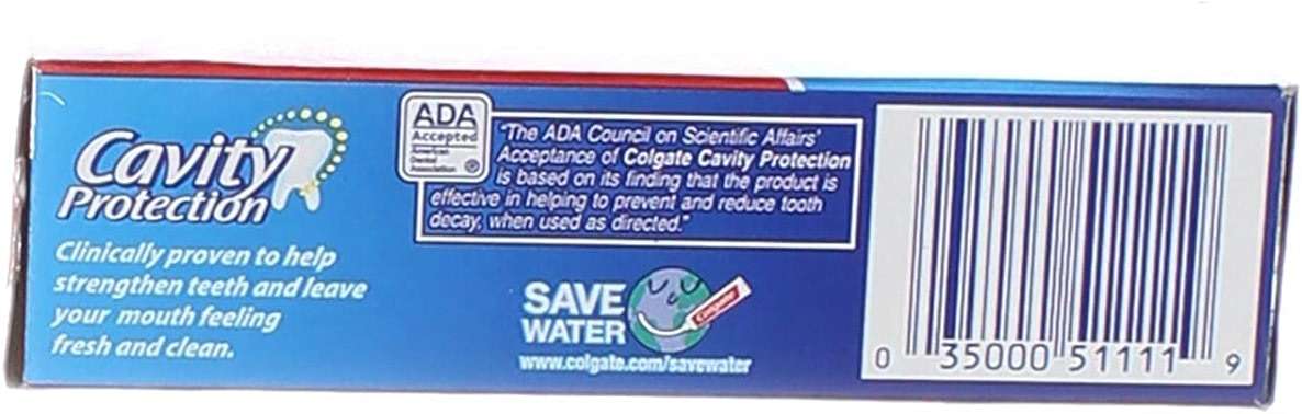 Colgate Cavity Protection Fluoride Toothpaste, Great Regular Flavor, Travel Size TSA Aproved, 1 Ounce (Pack of 8) - Image 3