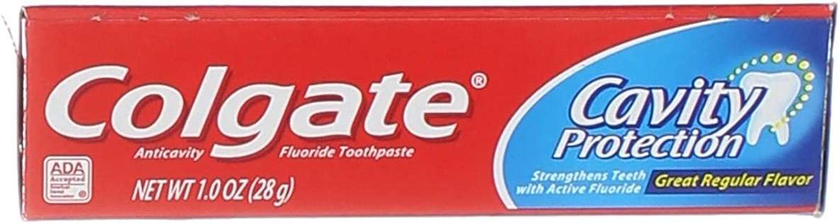 Colgate Cavity Protection Fluoride Toothpaste, Great Regular Flavor, Travel Size TSA Aproved, 1 Ounce (Pack of 8) - Image 5