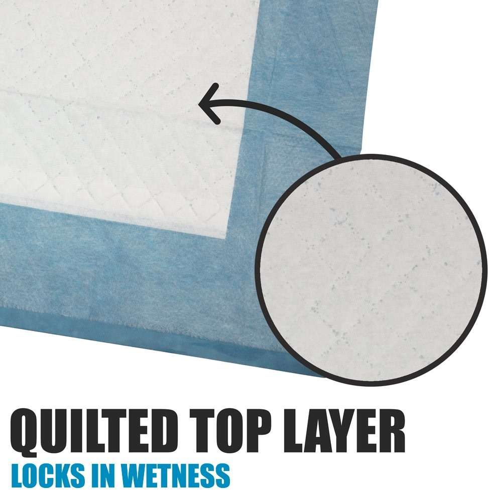 BV Puppy Pads Leak-Proof 100 Count 22"x 22" - Absorbent Pee Pads for Dogs with 6-Layer Design, Rapid Dry Sheet & Built-in Attractant - Dog Pad with Odor Control, Perfect for Puppies & Senior Dogs - Image 3