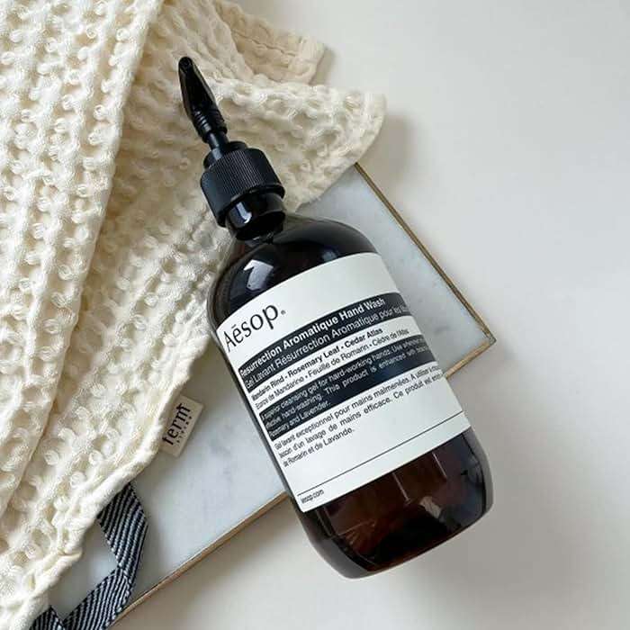 Aesop Resurrection Aromatique Hydrating Hand Wash | Gentle Non-Drying Hand Soap with Mandarin Rind, Rosemary, & Lavender | Moisturizing Kitchen & Bathroom Soap | 16.9 oz - Image 5