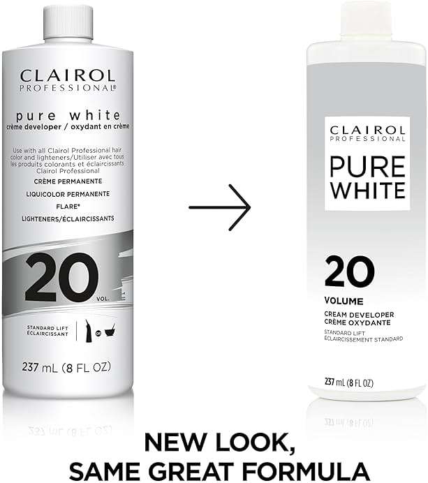 Clairol Professional Clairoxide Pure White 20 Volume Creme Developer, 8 Fl Oz (Pack of 1) - Image 2