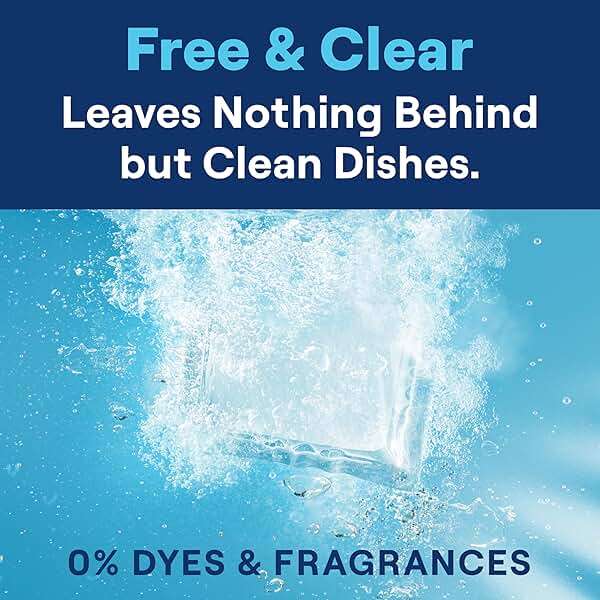 Seventh Generation Dishwasher Detergent Packs, Free & Clear, 72 Count, Pack of 1, Plant Powered Cleaning, Fights Greasy Reside & Stuck-On Food For Sparkling Dishes, Fragrance-Free & Septic Safe - Image 5