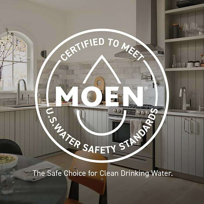 Moen Wetherly Spot Resist Brushed Nickel Two-Handle Widespread Bathroom Faucet with Valve Included, 3-hole Deck Mounted Setup, WS84855SRN - Image 5