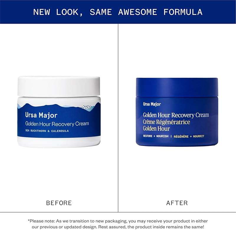 Ursa Major Golden Hour Face Moisturizer | Vegan Recovery Cream for Daily Facial Moisturizing | Repair & Hydrate | Natural Formula for All Skin Types | Cruelty Free & Non-Toxic 1.57 oz - Image 2