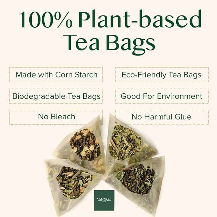 VAHDAM, India's Original Masala Chai Tea (30 Pyramid Tea Bags) Non GMO, Gluten Free, No Artificial Flavors | Blended w/Exotic Spices | Chai Tea Bags | Resealable Ziplock Pouch - Image 5