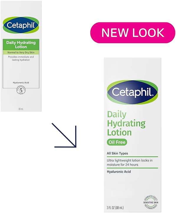 Cetaphil Daily Hydrating Lotion for Face, With Hyaluronic Acid, 3 fl oz, Lasting 24 Hour Hydration, for Combination Skin, No Added Fragrance, Non-Comedogenic - Image 2