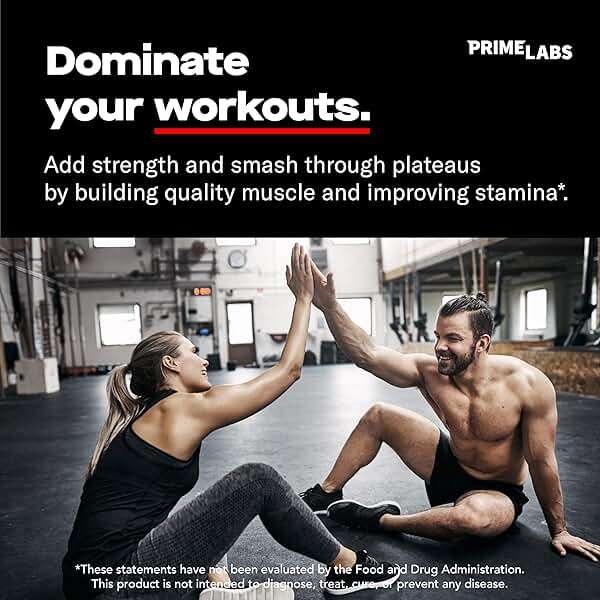 Prime Labs - Men's Testosterone Booster - Stamina, Endurance, & Strength Booster - 60 Caplets - Image 2