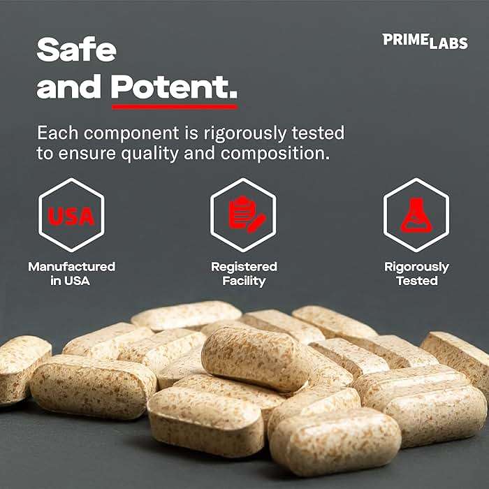 Prime Labs - Men's Testosterone Booster - Stamina, Endurance, & Strength Booster - 60 Caplets - Image 7