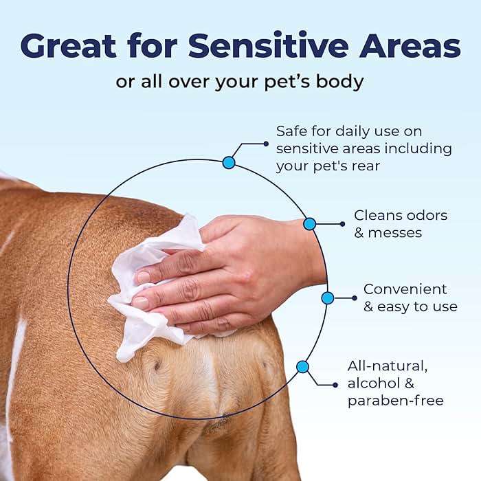 Vetnique Glandex Rear End Wipes for Dogs & Cats, Anal Gland Hygiene & Deodorizing Dog Wipes for Paws and Butt, Boot The Scoot with DeoPlex Enzyme, Aloe & Vitamin E (75ct) - Image 7