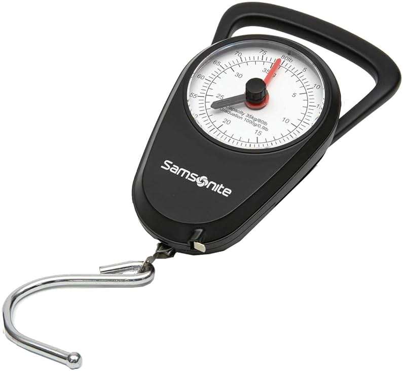 Samsonite Manual Luggage Scale, Black, One Size - Image 1