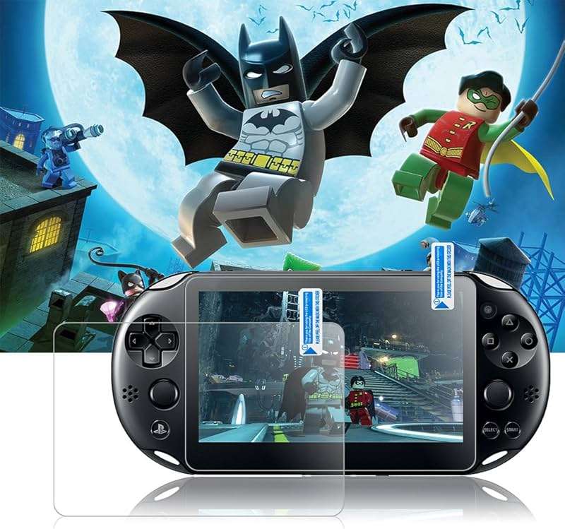 AFUNTA Screen Protectors Compatible Sony PlayStation Vita 2000 with Back Covers, 2 Pack (4 Pcs) Tempered Glass for Front Screen and HD Clear PET Film Compatible The Back, PS Vita PSV 2000 - Image 7