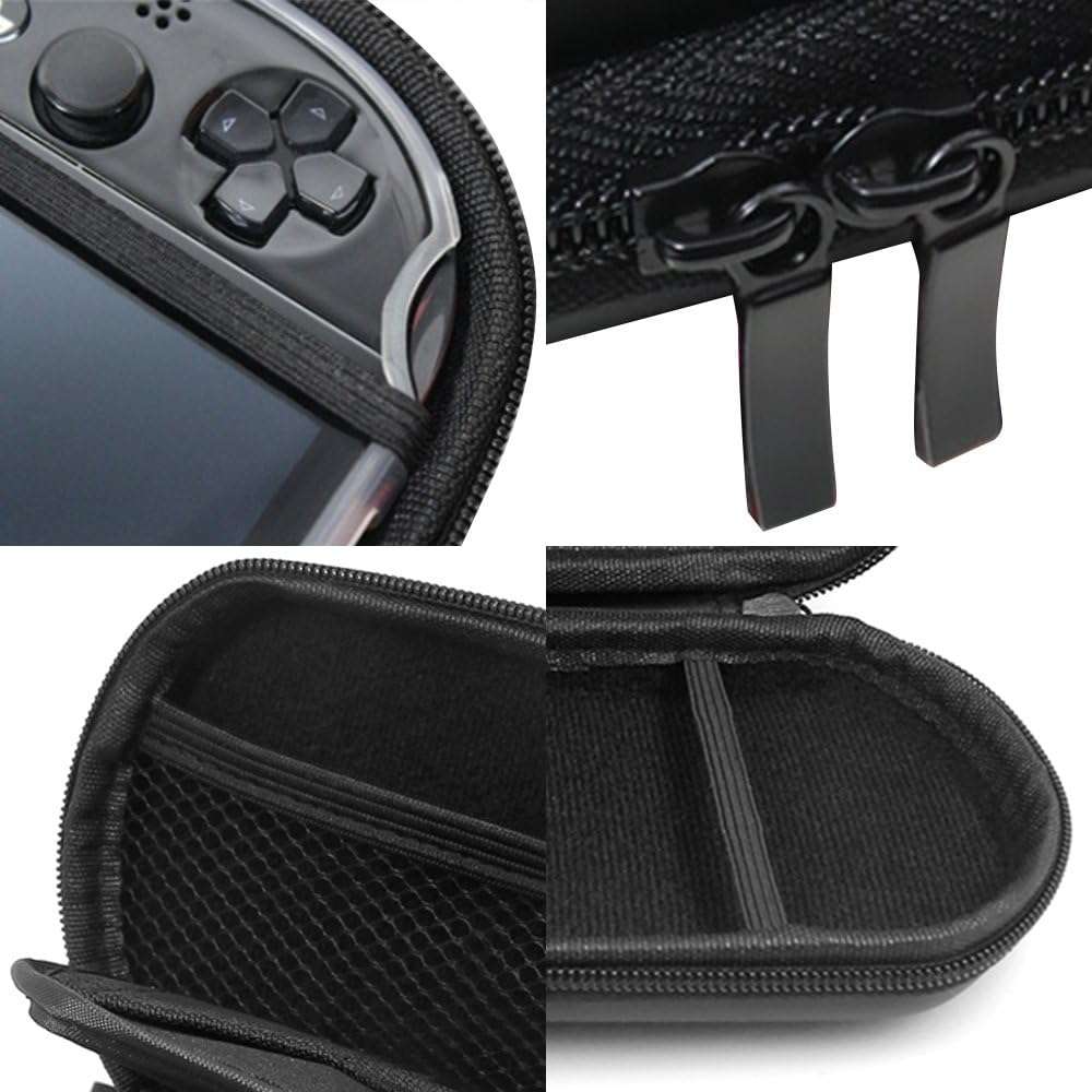 AFUNTA ProProtective Case for Sony Playstation Vita 2000 with Screen Protectors, Tempered Glass for Front Screen and PET Film for The Back, 1 Carrying EVA Case for PS Vita PSV Console - Image 6