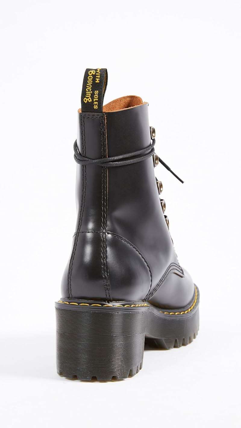 Dr. Martens Women's Leona Leather Heeled Boot - Image 4