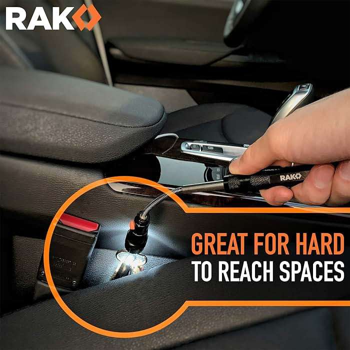 RAK Magnetic Pickup Tool Gifts for Men - Telescoping Magnet with LED Flashlight and 22 Inches Extendable Neck, Cool Gadgets Mechanic Tool, Holiday Gifts for Men, Dad, Husband, Grandpa, Handyman - Image 6