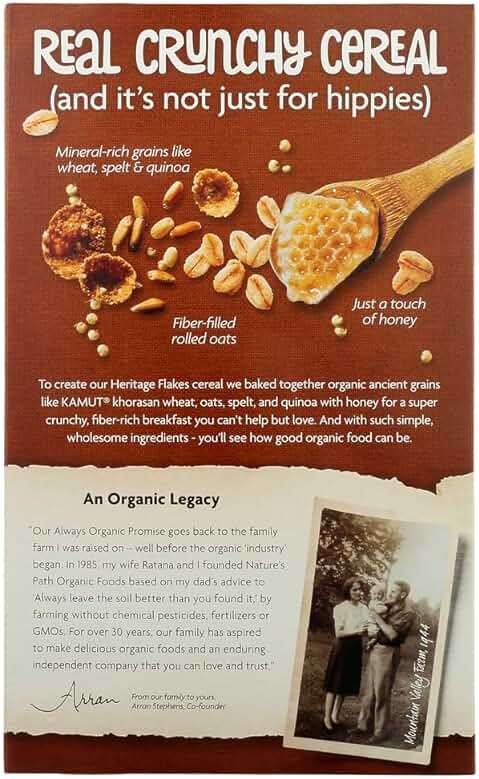 Nature's Path Organic Heritage Heirloom? Whole Grain Flake Cereal - 13.25 oz - 2 pc - Image 3