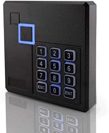MENGQI-CONTROL Proximity RFID ID Card Door Access Control Keypad Reader 125KHz Wiegand 26/34 Bit Black Color - Image 1