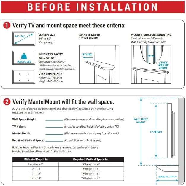 MantelMount- MM340 Above Fireplace Pull Down TV Mount- Televisions 44" to 80" Up to 90 lbs - Safe Auto-Adjusting TV Mounts - Patented Motion Stops, Handles, Balancing Technology - Superior Steel - Image 7