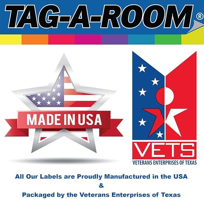 Tag-A-Room Moving Box Labels – 800 Color Coded Labels for Moving Boxes, Room ID Packing Stickers + 100 Fragile Box Stickers, Home & Apartment Moving Organization Supplies (4 Bedroom Pack) - Image 5