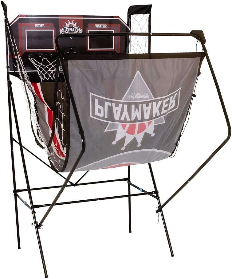 Triumph Playmaker Shootout Basketball Arcade Game – Electronic Scorer, LED Display, 8 Game Modes, 4 Balls, Pump & Quick Connect Frame – Fast-Paced Indoor Fun for Kids, Teens & Family Game Nights - Image 15