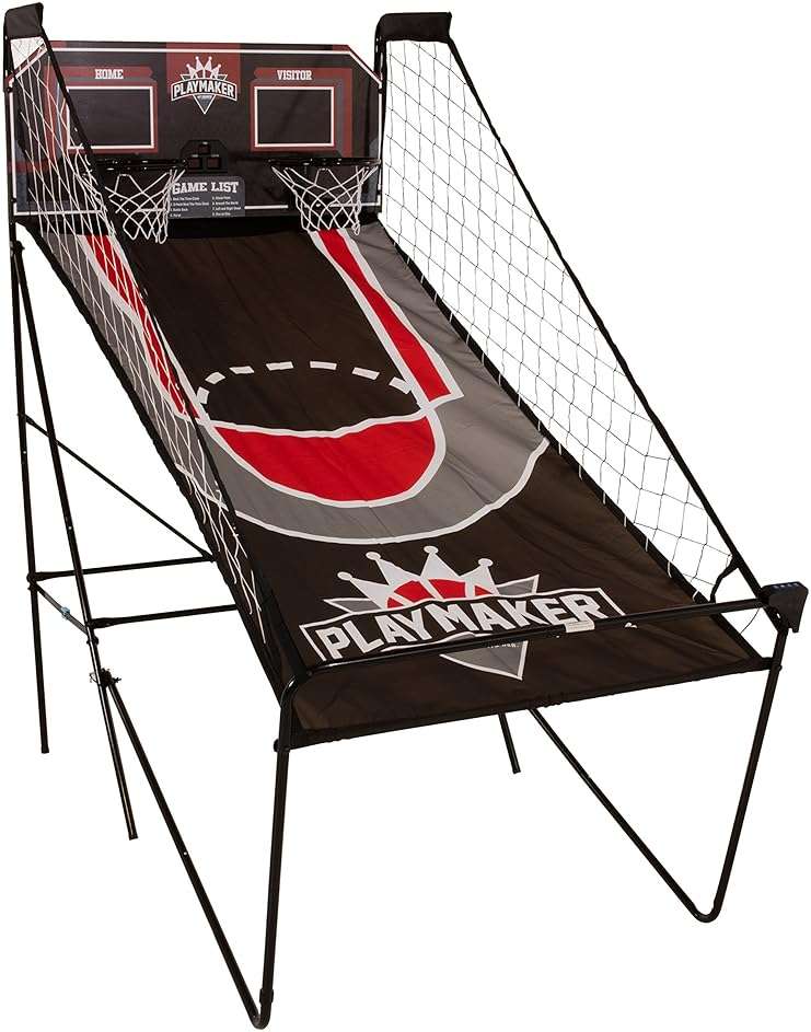 Triumph Playmaker Shootout Basketball Arcade Game – Electronic Scorer, LED Display, 8 Game Modes, 4 Balls, Pump & Quick Connect Frame – Fast-Paced Indoor Fun for Kids, Teens & Family Game Nights - Image 16