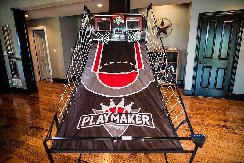 Triumph Playmaker Shootout Basketball Arcade Game – Electronic Scorer, LED Display, 8 Game Modes, 4 Balls, Pump & Quick Connect Frame – Fast-Paced Indoor Fun for Kids, Teens & Family Game Nights - Image 10