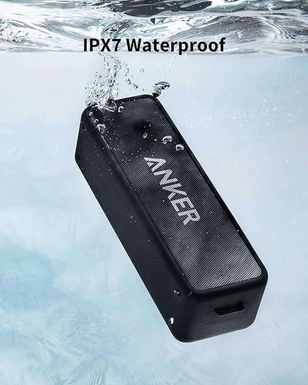 Anker Soundcore 2 Portable Bluetooth Speaker with Stereo Sound, Bluetooth 5, Bassup, IPX7 Waterproof, 24-Hour Playtime, Wireless, Speaker for Home, Outdoors, Travel - Image 5