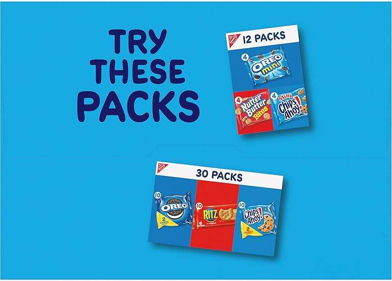 Nabisco Fun Shapes Variety Pack, Barnum's Animal Crackers, Teddy Grahams and CHIPS AHOY! Cookies, 20 Snack Packs - Image 16