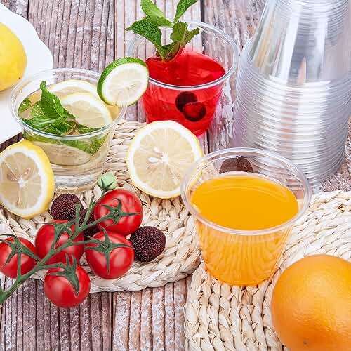 TashiBox [9oz - 150 Cups Plastic Cups Clear - Disposable Tumbler for Cocktails, Wine and More Essential Party Supplies - Image 2