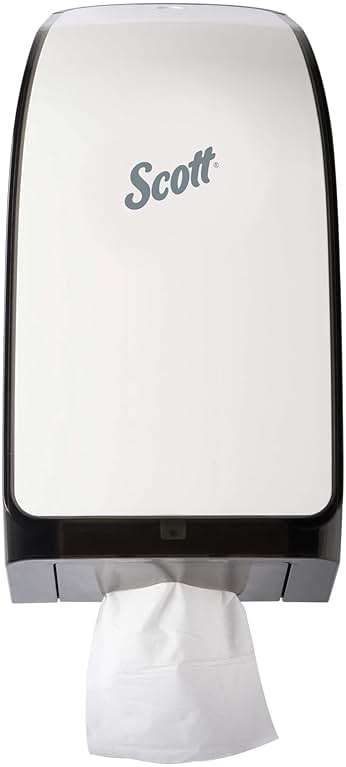 Scott® Hygienic Bathroom Tissue Dispenser (40407), White, compatible with Scott® & Cottonelle® Hygienic Bathroom Tissue, 7.0" x 5.725" x 13.339" (Qty 1) - Image 2