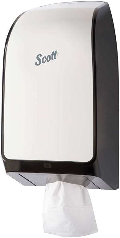 Scott® Hygienic Bathroom Tissue Dispenser (40407), White, compatible with Scott® & Cottonelle® Hygienic Bathroom Tissue, 7.0" x 5.725" x 13.339" (Qty 1) - Image 3