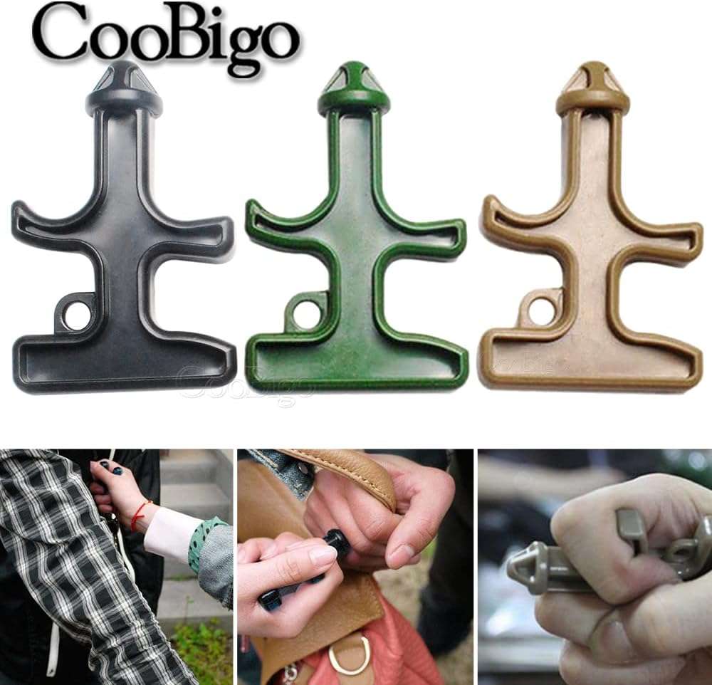 3pcs Pack Mixed Colors Portable Stinger Duron Steel Drill POM Protect Combat Tool Key Chain Outdoor Camping Survival Tactical Kits (Mixed 3 Colors in Package) - Image 4