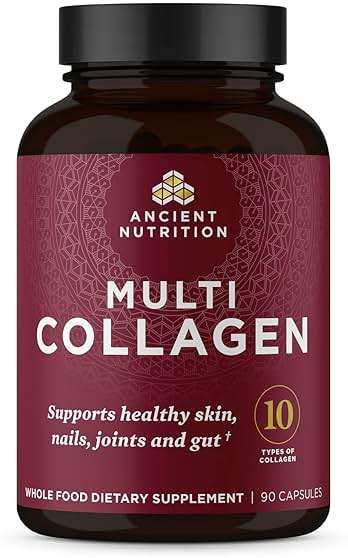 Ancient Nutrition Collagen Peptides Pills, Hydrolyzed Multi Collagen Supplement, Types I, II, II, V & X, Supports Healthy Skin and Nails, Gut Health and Joints, 90 Capsules - Image 1