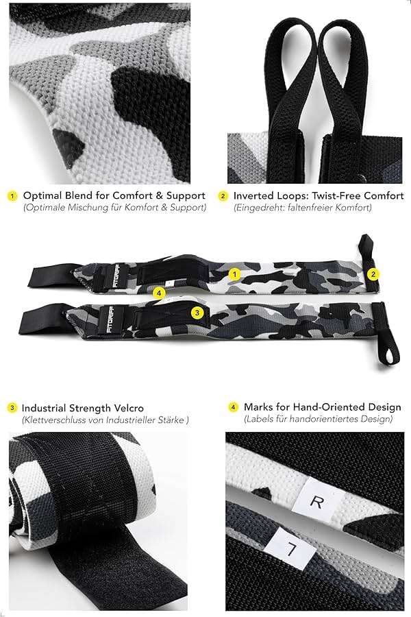 Fitgriff® Lifting Straps & Wrist Wraps (Bundle) Superior Support for Weightlifting & Gym Workouts - for Men and Women - Image 3