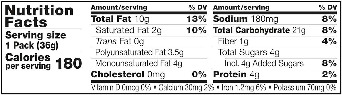 Lance Sandwich Crackers, Malt with Peanut Butter, 8 Ct Box - Image 2