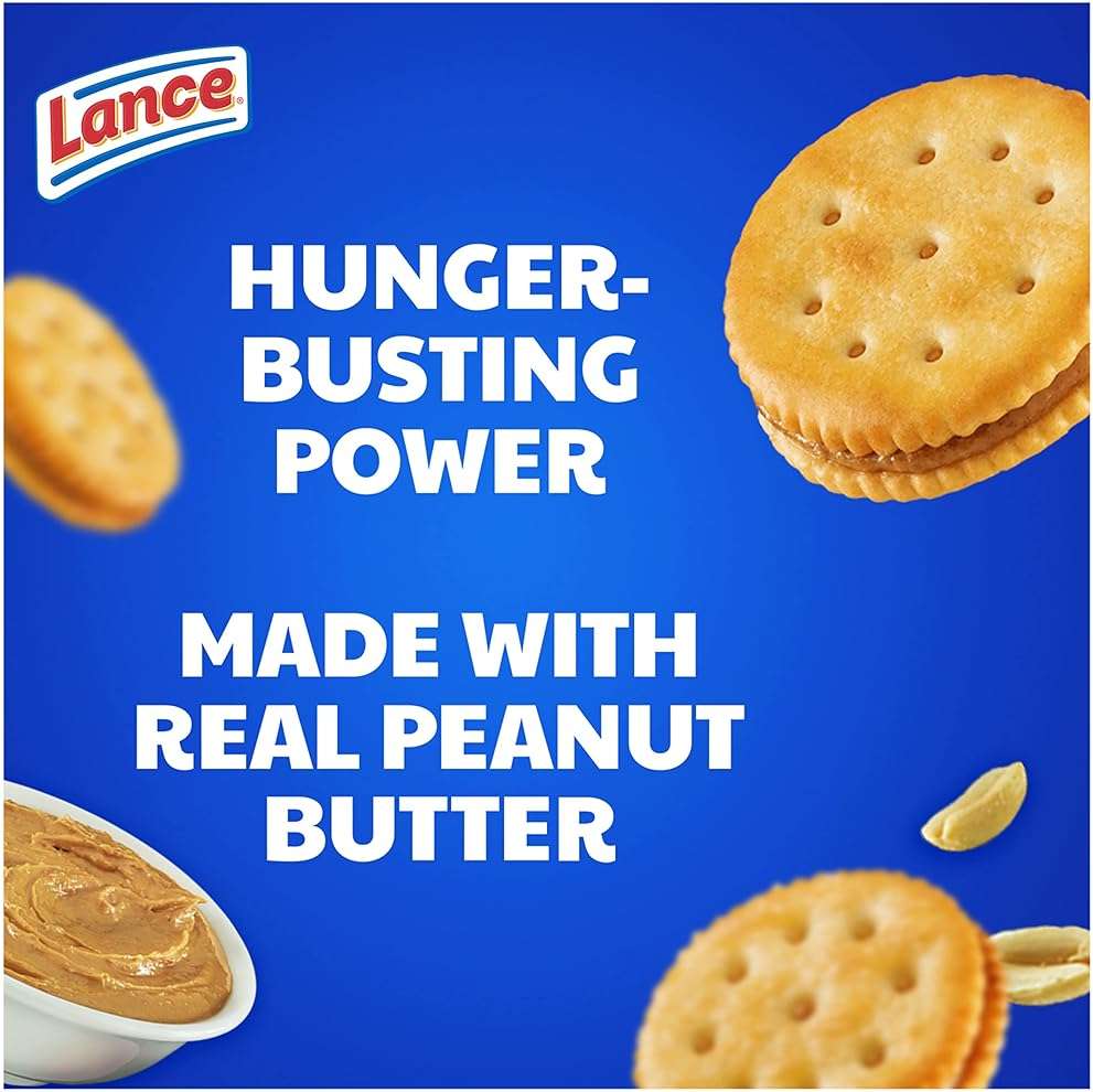 Lance Sandwich Crackers, Malt with Peanut Butter, 8 Ct Box - Image 4