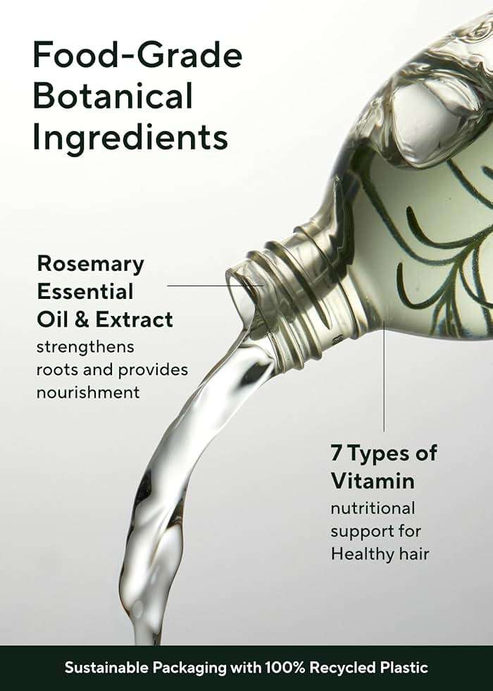 AROMATICA Root Enhancer Rosemary Water for Hair Growth spray - with Rosemary hair oil & caffeine & biotin - Korean hair care for hair thinning & hair loss - free from silicone, paraben and sulfate - Image 4