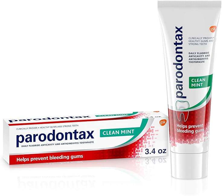 Parodontax Toothpaste for Bleeding Gums, Gingivitis Treatment and Cavity Prevention, Clean mint - 3.4 Ounces - Image 1