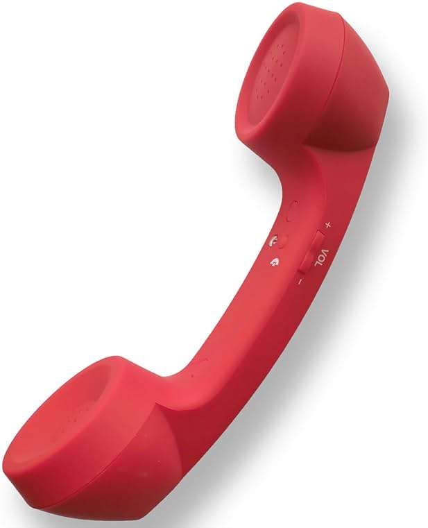 ENJOY-UNIQUE Retro Phone Handset for Cell Phone, Wireless Bluetooth Retro Telephone Handset Mic Headphones Comfort Retro Cell Phone Handset Mic Speaker Phone Call Receiver - Image 3