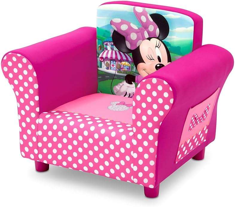 Delta Children Upholstered Chair, Disney Minnie Mouse - Image 4