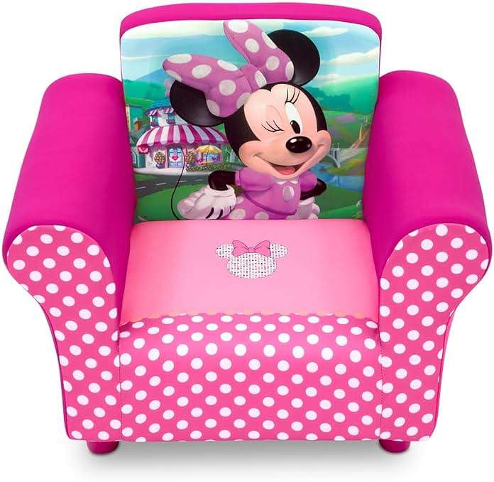 Delta Children Upholstered Chair, Disney Minnie Mouse - Image 5