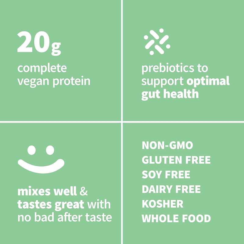 Sprout Living Epic Protein, Plant Based Protein & Superfoods Powder, Vanilla Lucuma Powder | 20 Grams Organic Protein Powder, Vegan, Non Dairy, Non-GMO, Gluten Free, Low Sugar (1 Pound, 12 Servings) - Image 3