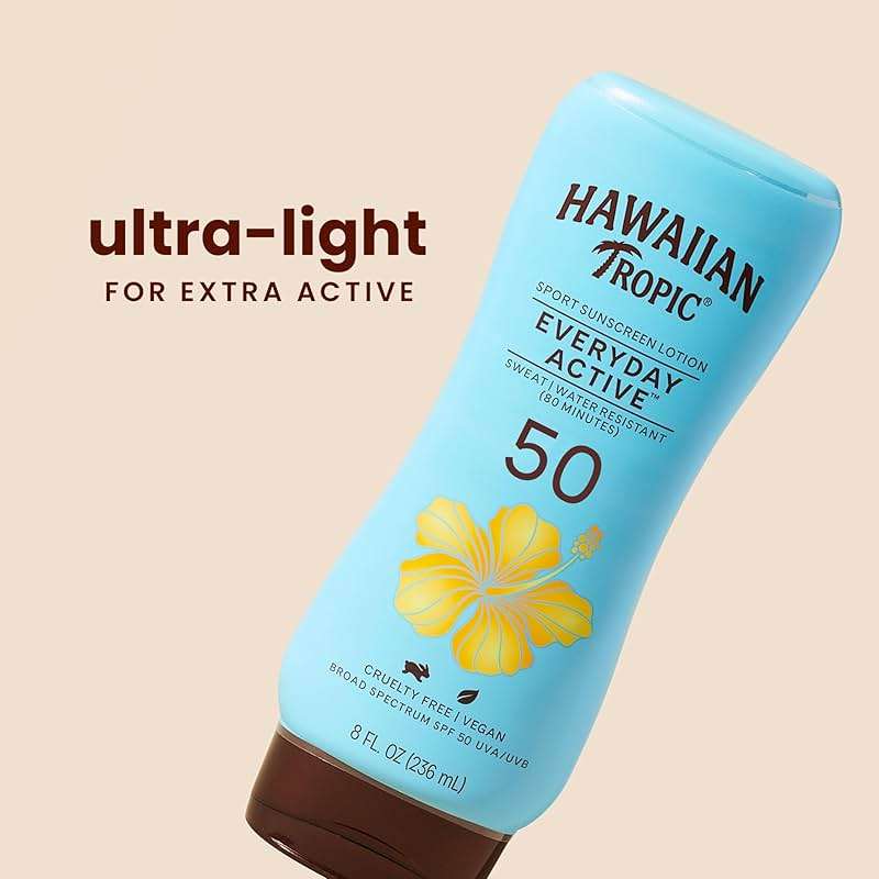 Hawaiian Tropic Everyday Active Sunscreen Lotion, SPF 50 Sunblock, 8 Fl Oz - Image 2