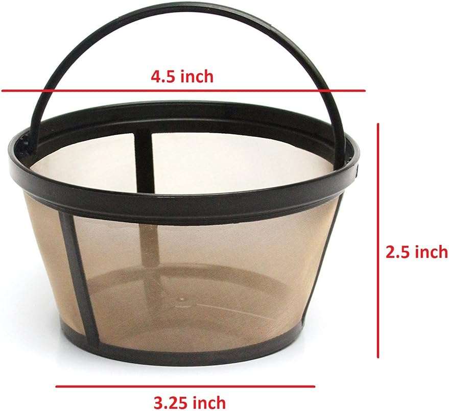 GOLDTONE Reusable 8-12 Cup Basket Coffee Filter fits Mr. Coffee Makers and Brewers, Replaces your Paper Coffee Filters, BPA Free - Image 2