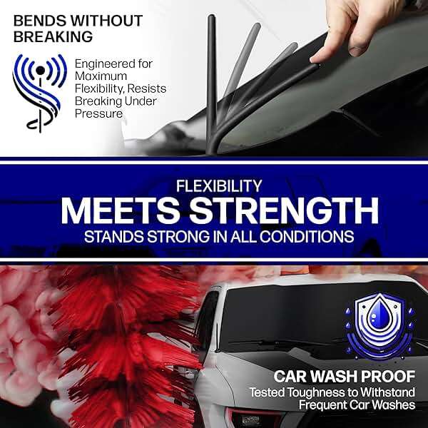 AntennaMastsRus - Short Rubber Antenna fits Chevrolet Silverado 1500 (2006-2026), The Original 6 3/4 Inch, Car Wash Proof, Durable EPDM Rubber, Internal Copper Coil for Enhanced Reception - Image 4