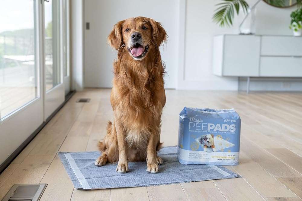 Alpha Paw - Magic Dog & Puppy Pee Pads - Puppy Pads with Charcoal, Extra Thick 6 Layers + Gel Tech Absorbs 6 Cups, Advanced Quick-Dry Indoor Wee Wee Pads for Dogs Training - XL Dog Pads 26”x30” 40 CT - Image 2